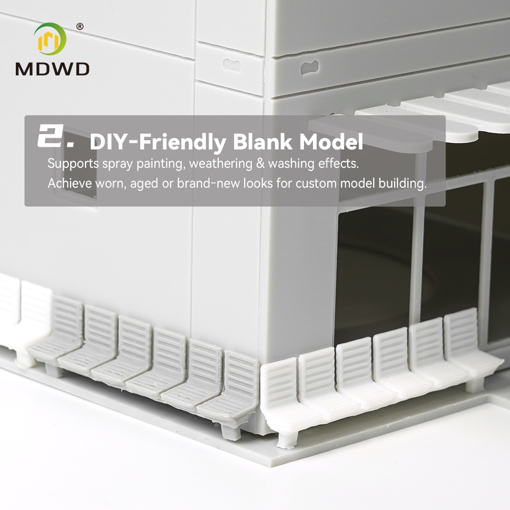Model Kit Fantasy - 10PCS HO Scale 1:87 Public Bench