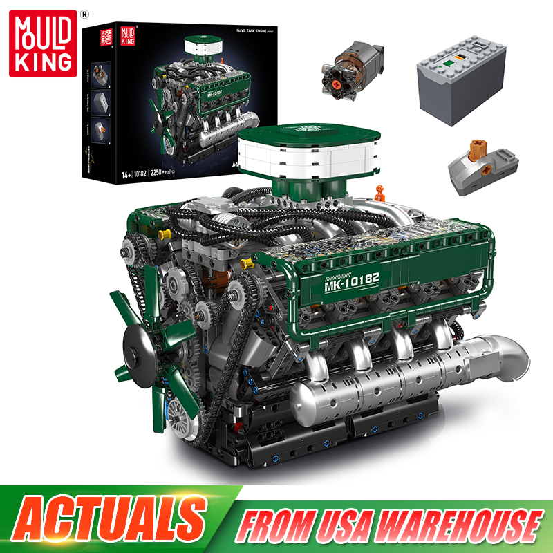 Mould King 10182 Technical Eng - Model Kit Engine recension och pris