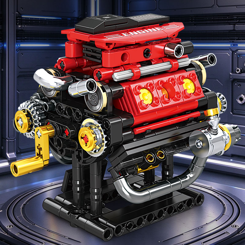 V8 & Boxer Flat 6 Engine Build - Model Kit Engine recension och pris